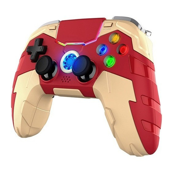 Joystick Inalámbrico Iron-man Para Ps4 Ps3 Pc Cel Bluetooth