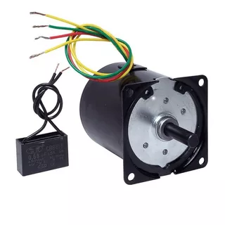 Motor Motoredutor Ac 110v + Caixa De Redução 70kgf.cm 5 Rpm