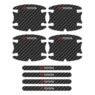 Adesivos Protetor Maçaneta Linha Toyota Carbono Decorativo
