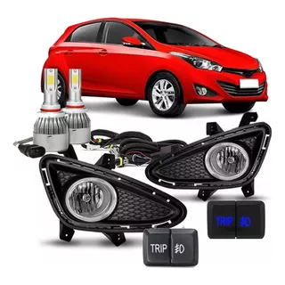 Kit Farol Milha Hb20 2012 2013 2014 2015 Bt Trip + Super Led