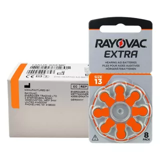 Pilas Audifono 13 Rayovac Extra Pr48 Caja X 80 Unidades Bp8