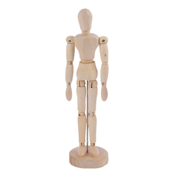 Maniquí Articulado De Madera Para Dibujo-figura Humana 20cm