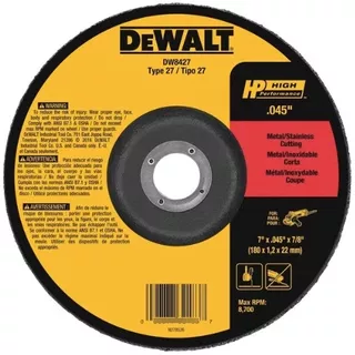 Disco De Corte Dewalt Usa 7 X 0.45 X 7/8  A60t-bf Dw8427