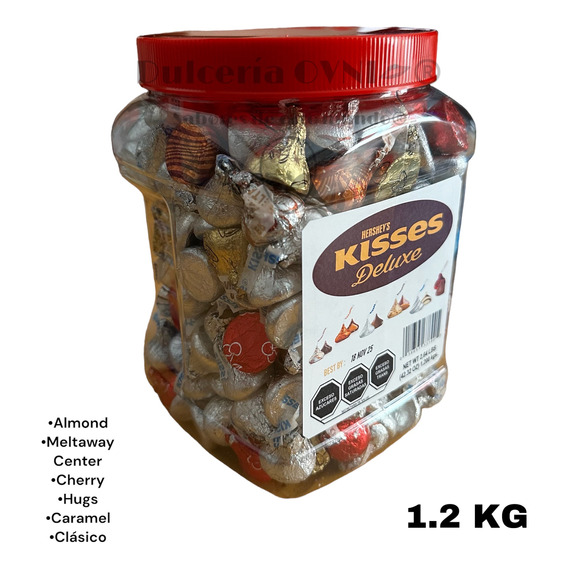 Kisses Hersheys Bote 1.2 Kgs Surtido 100% Original Americano