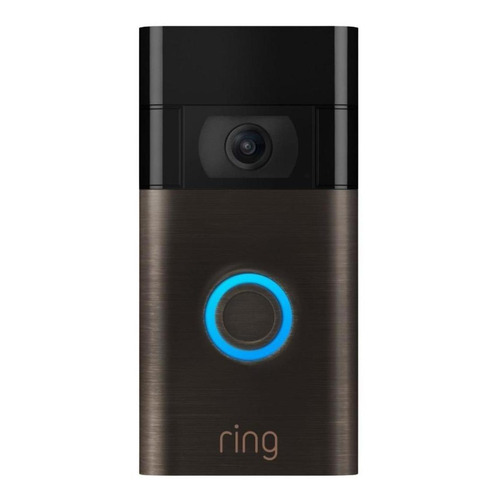 Timbre Inteligente Ring Video Doorbell 1 Gen 2 Inalámbrico Negro.