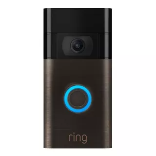 Timbre Inteligente Ring Video Doorbell 1 Gen 2 Inalámbrico Negro.