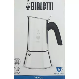 Cafetera Bialetti Venus 6 Tazas Inducción Acero Inox Italy