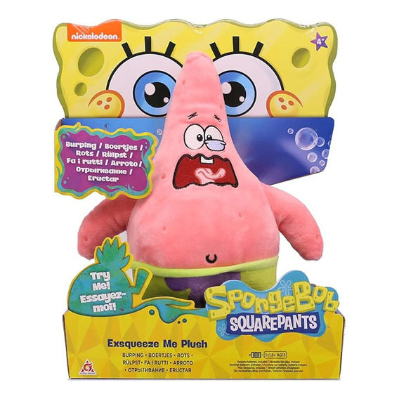 Nickelodeon Bob Esponja Peluches  Surprise * Patricio Eructo