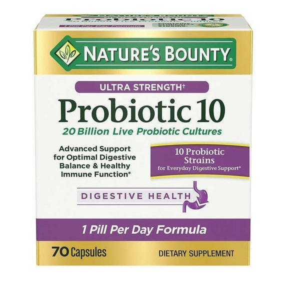 Probioticos 10 Natures Bounty - Unidad a $2986