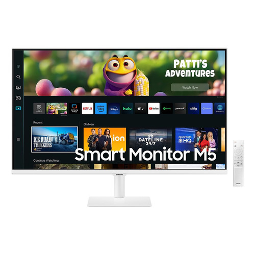 Monitor Samsung Inteligente 27 Streaming Con Control Diginet Color Blanco
