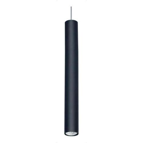 Lampara Techo Colgante Tubular Minimalista 50cm A/dicro Led Color Negro