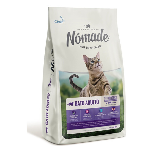 Nomade Premium alimento para gato adulto 10kg
