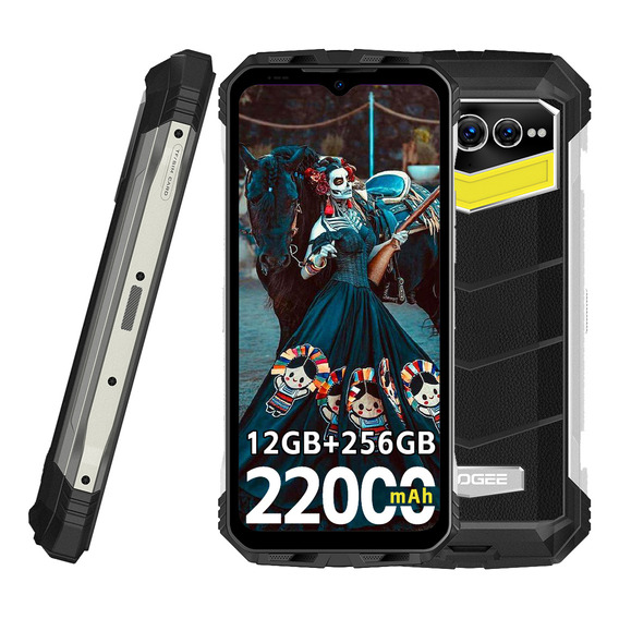 Doogee S100 Pro Rugged Smartphone Dual Sim 12gb + 256gb 22000mah Celular 4g Teléfono Móvil Black