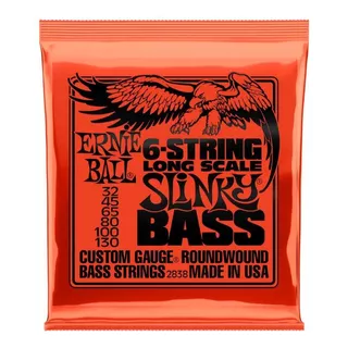 Encordoamento Baixo 6 Cordas Ernie Ball 032 Long Scale 2838