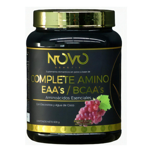 Amino Complete Bcaa´s Eaa´s 600g Aminoácidos Esenciales Sabor Uva