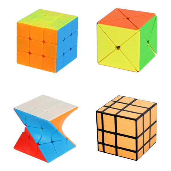 Pack 4 Cubos Rubik Tipo De Qiyi