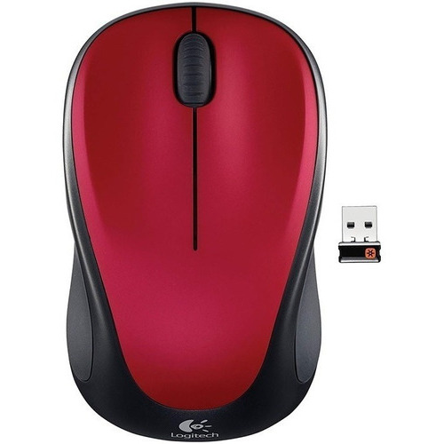 Mouses Logitech M317 Ratón Inalámbrico, 2,4 Ghz Con Receptor Color Rojo