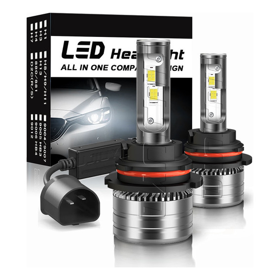 Kit Faros Luz Led 9007 40000lm Para Dodge Alta/baja Canbus