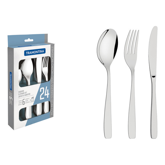 Tramontina Cosmos Stainless Steel Flatware Set With Table Kn