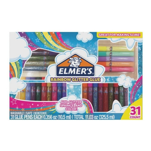 Elmer's Rainbow Glitter Glue 31 Piezas 2023371