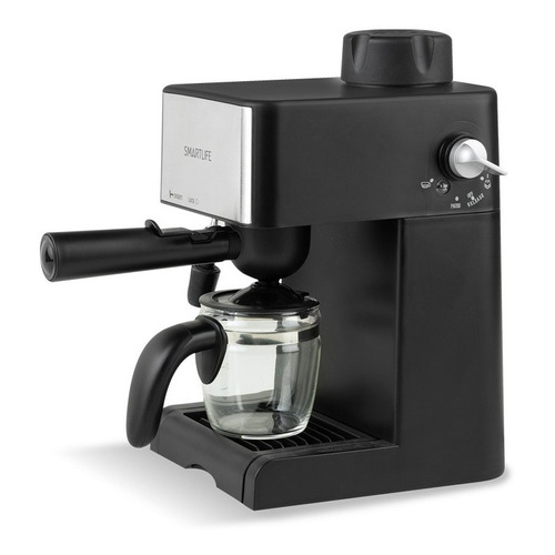 Cafetera portátil Smartlife EXPRESSO SL-CM4648 automática negra y plateada expreso 220V