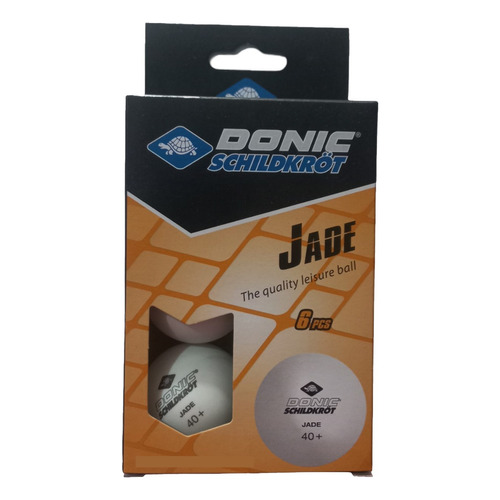 Pelotitas Ping Pong Donic Jade Blancas X 6 Unidades Color Blanco