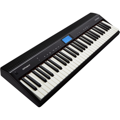 Piano Digital Portatil 61 Teclas C/bluetooth Go-61p Color Negro
