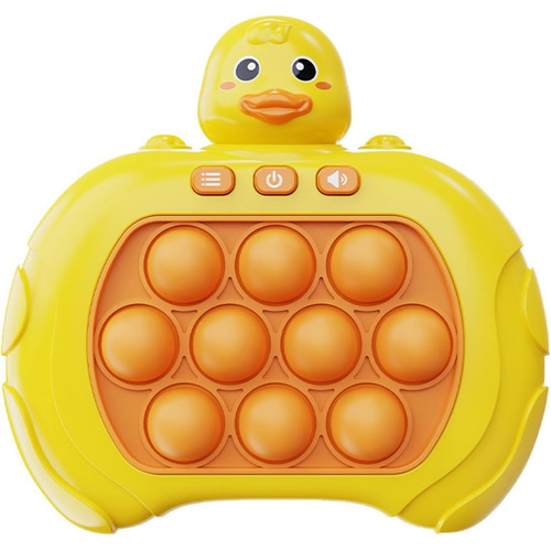 Juguetes Pop Electronico Juguete Antiestres Quick Push Game Divertido Fast Push Educativo Con Sonido De Color Pequeño pato amarillo