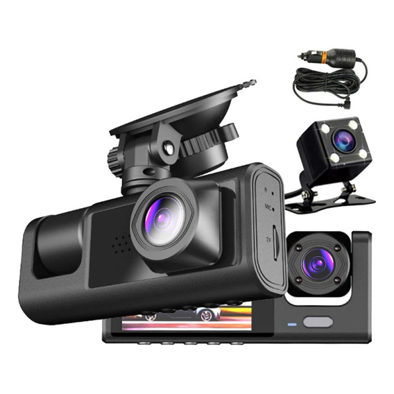 Camara Auto Frontal, Interior Y Trasera Accesorio Auto Hd