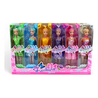 Pack 18 Muñecas Tipo Barbie Juguete Economico Niñas Paquete