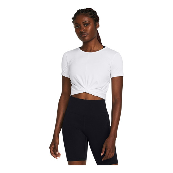 Playera Under Armour Motion Crossover Crop Blanca