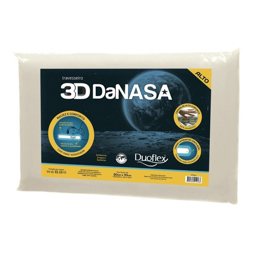Almohada alta Danasa, 3D, 13 cm de altura, suave, Duoflex