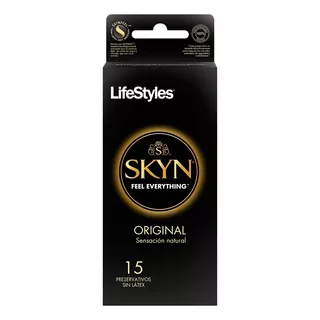 Preservativo Lifestyles Skyn Original De 15 Unidades