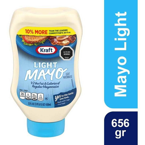 Mayonesa Kraft Squeeze Light 656g