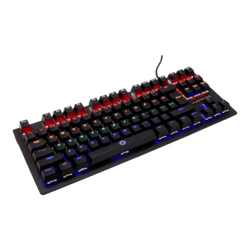 Teclado Compacto Para Juegos Vortred V-930105 - /v Color del teclado Negro