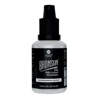 Bronsun Crema Oxidante Al 3% Para Tinte De Cejas Y Pestañas