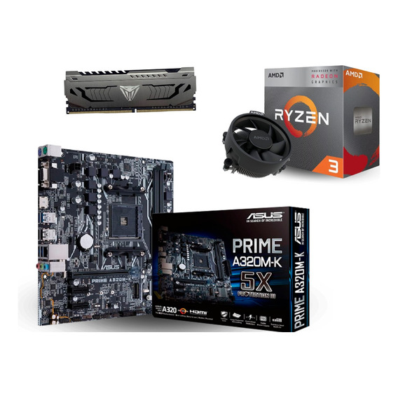 Kit Actualización Ryzen 3, Mother A320, 8 Ddr4 Regálatelo!!!