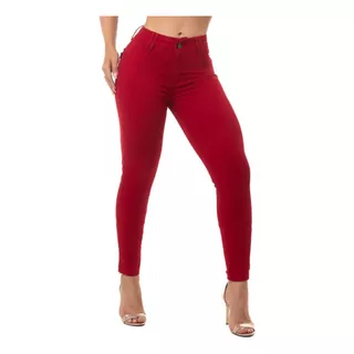 Calça Feminina Skiny  Colorida Vermelho