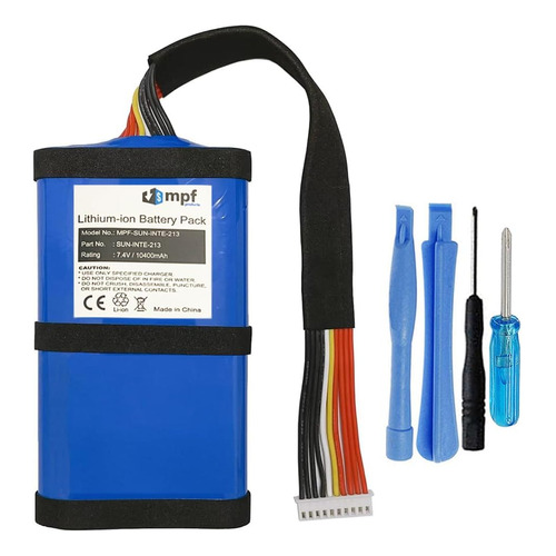 Reemplazo Batería Sun-inte-213 Compatible Con Jbl Boombox 2 Color Azul 110v