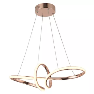 Lustre Pendente Nitrolux Lp-01r Rose Gold Led Bivolt