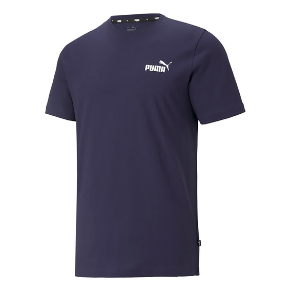 Camiseta Puma  Ess Small Logo Tee  Hombre - Azul