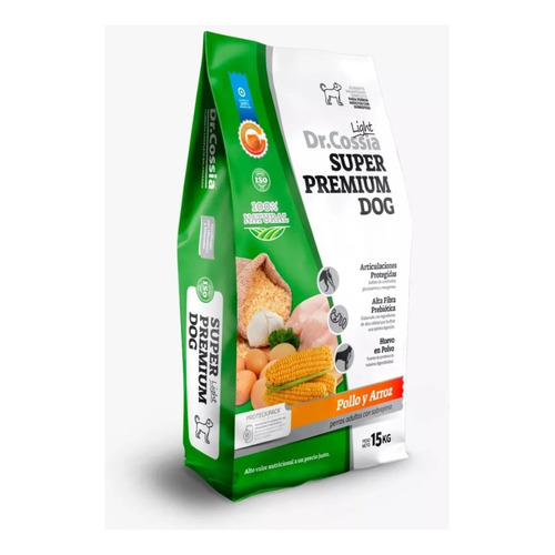 Alimento Súper Premium Light Dr Cossia X 15 K Vet Campana