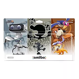 Amiibo Pack Smash Bros - R.o.b/mr. Game E Watch/duck Hunt