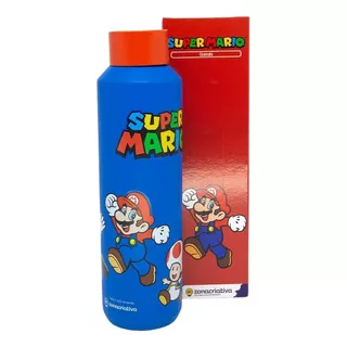 Garrafa Térmica Acqua 600ml Turma Do Mario - Zona Criativa