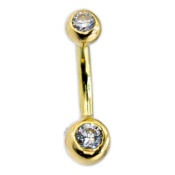 Piercing Ombligo Oro 18k Bolita Cubic 5mm Copawa Joyas®