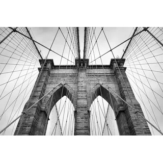 Puente Brooklyn Detalle Cuadro Canvas Moderno Decorativo