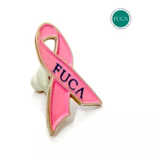 Pin Prendedor Lazo Cáncer De Mama Rosa - Fundación Fuca