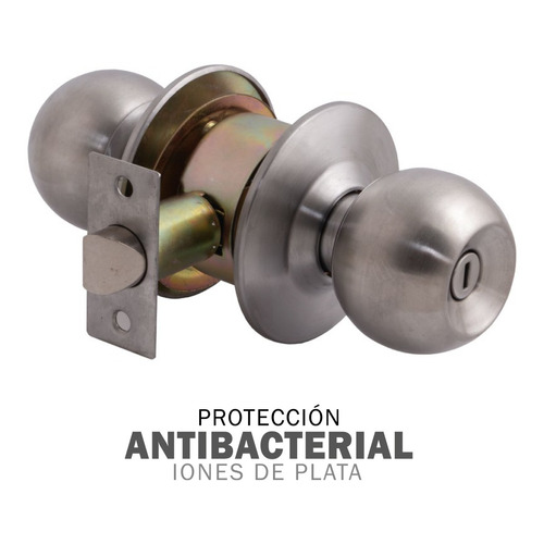 Cerradura Cilíndrica Pomo Sfera 11000 Baño/dormitorio Inox