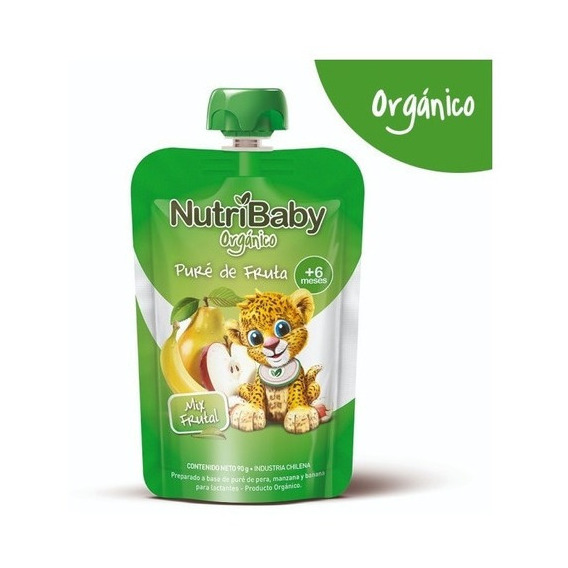 Nutribaby Organico Papilla Mix Frutal Pouch X 90g