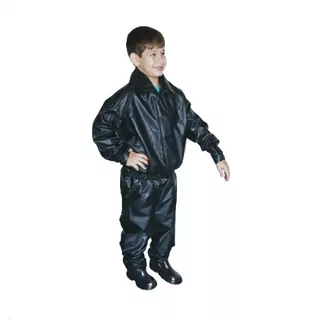 Conjunto Capa Chuva Moto Linha Infantil Pvc 5 À 12 Anos